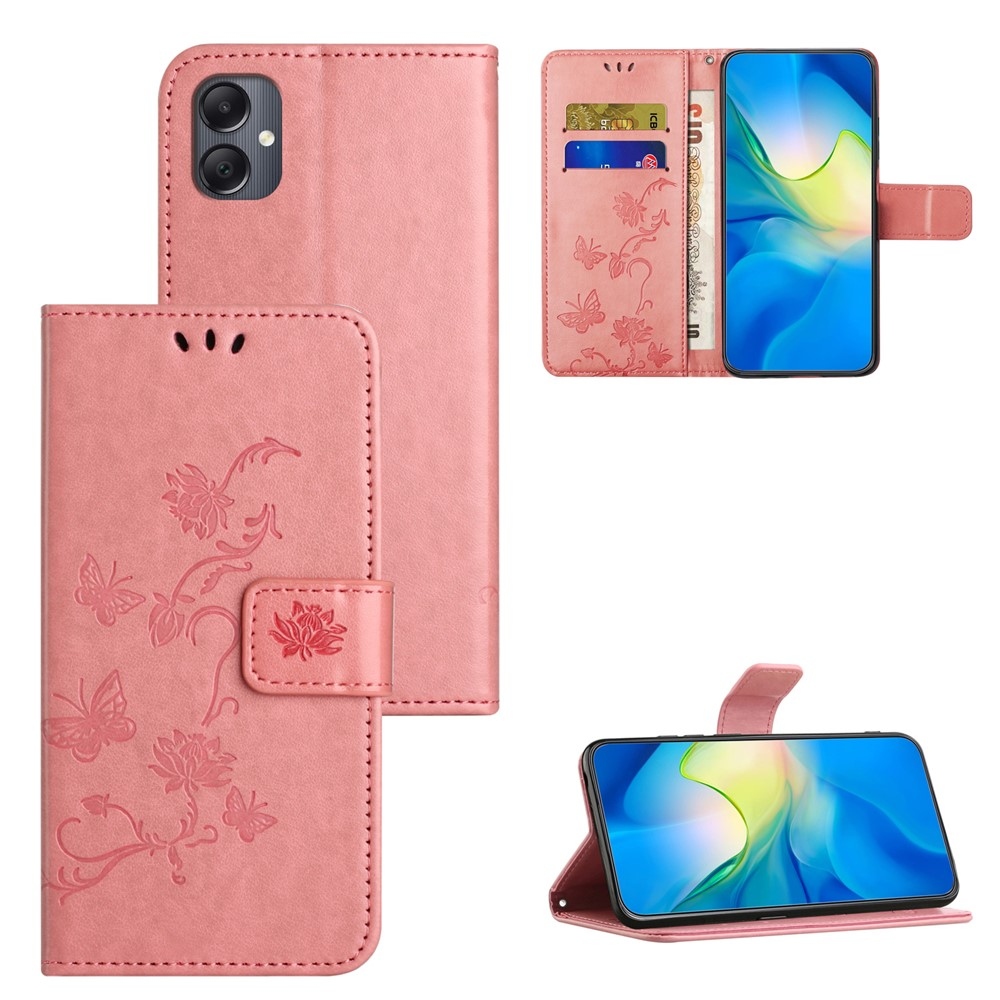 Flower knižkové púzdro na Samsung Galaxy A07 4G - ružové