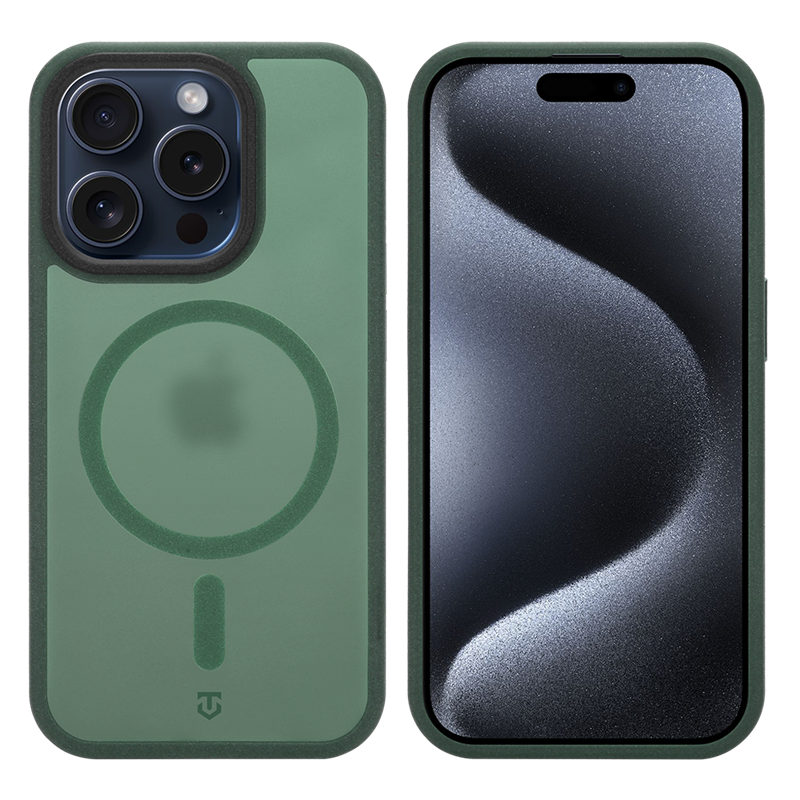 Tactical MagForce Hypersand puzdro pre Apple iPhone 15 Pro v farbe Forest Green