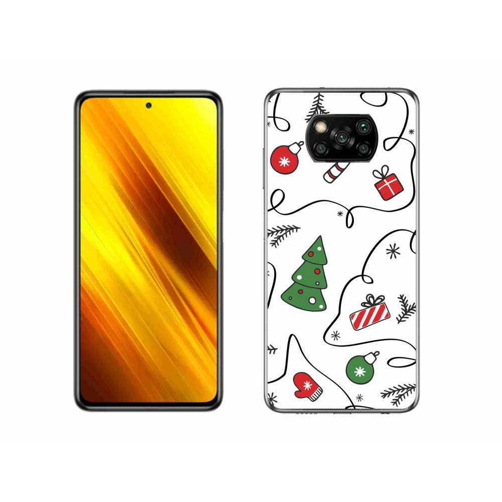 Gélový kryt mmCase na Xiaomi Poco X3 Pro - vianočné motívy