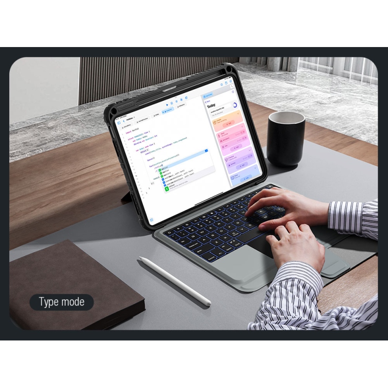 Nillkin Bumper Combo Keyboard Case (Backlit Version) pre iPad 10.9 2022 Black