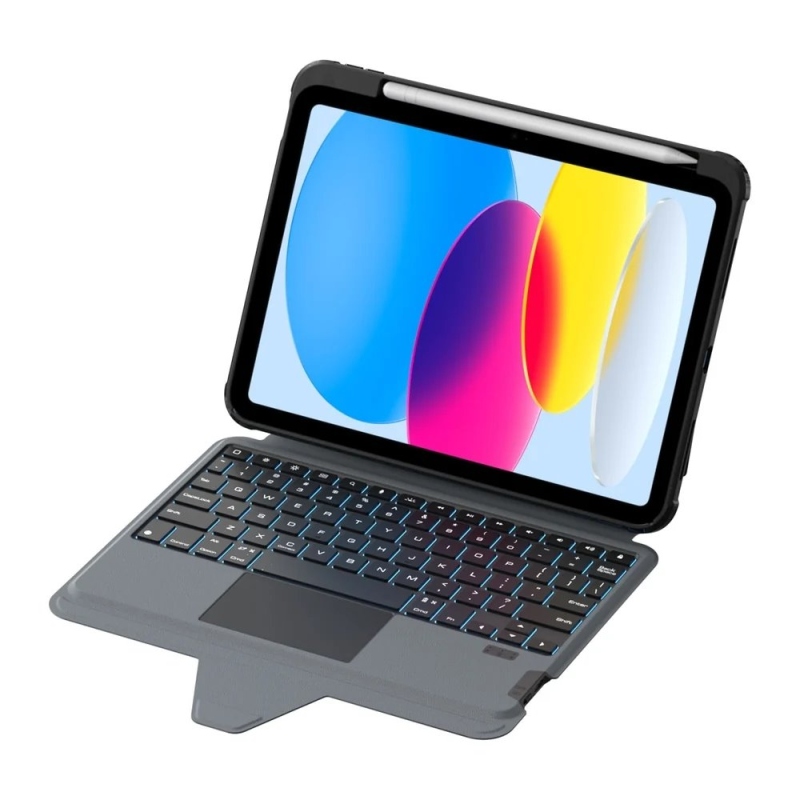 Puzdro Nillkin Bumper Combo PRO s klávesnicou (verzia s podsvietením) pre iPad 10,9 2022/11 2025, čierne