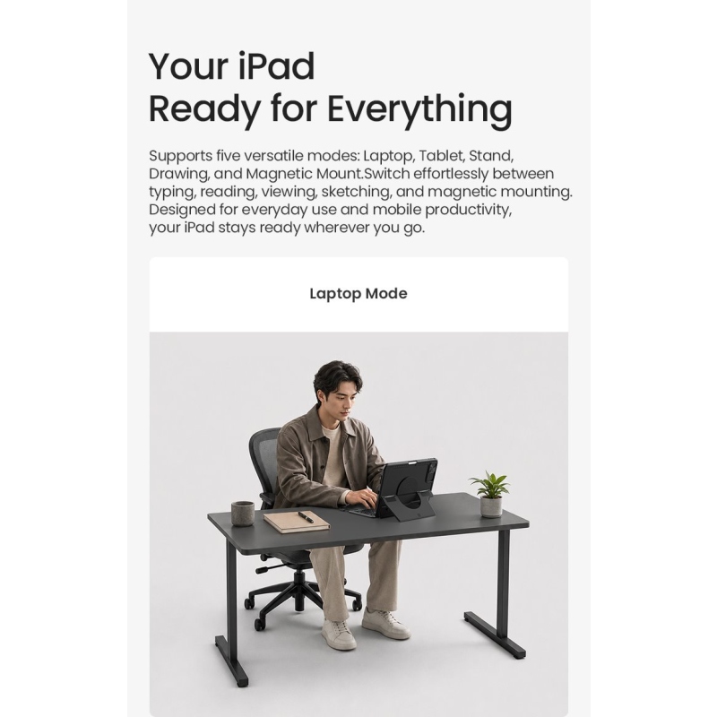 Puzdro Nillkin Bumper Combo Pro s klávesnicou (verzia s podsvietením) pre iPad Pro 12,9 2020/2021/2022 a Air 13 2024/2025/2026, čierne