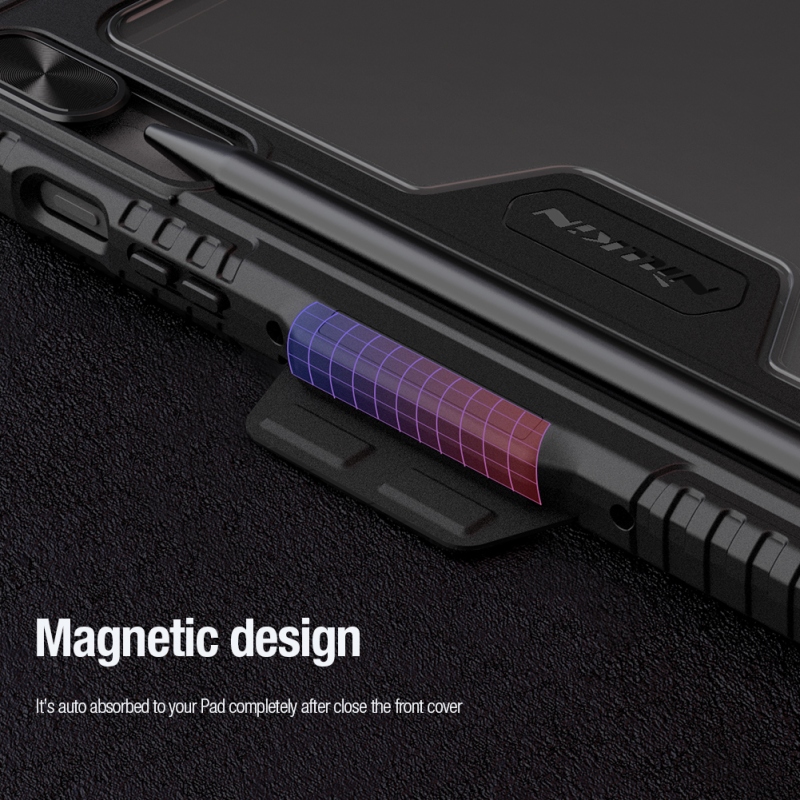 Nillkin Bumper PRO Protective Stand Case Multi-angle pre Samsung Galaxy Tab S9 Sapphire Blue