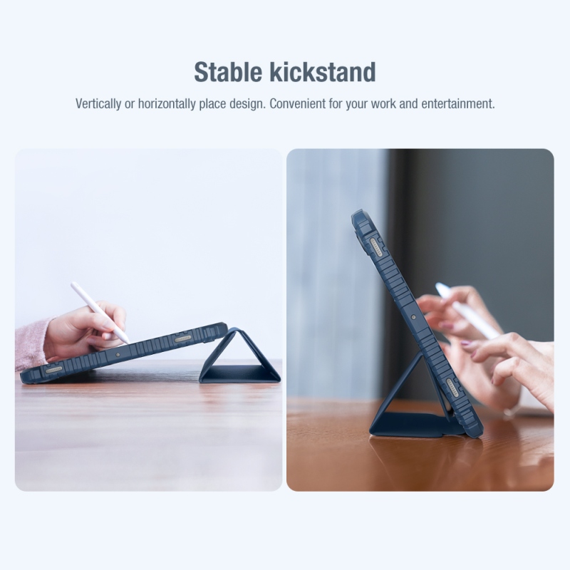 Nillkin Bumper PRO Protective Stand Case pre Samsung Galaxy Tab S7+/S8+/S8+ 5G Sapphire Blue