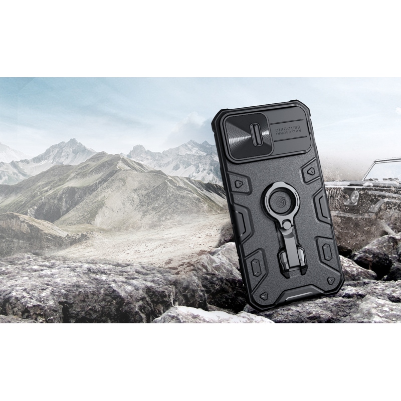 Nillkin CamShield Armor PRE Magnetic Zadný Kryt pre Apple iPhone 14 Pro Max Black