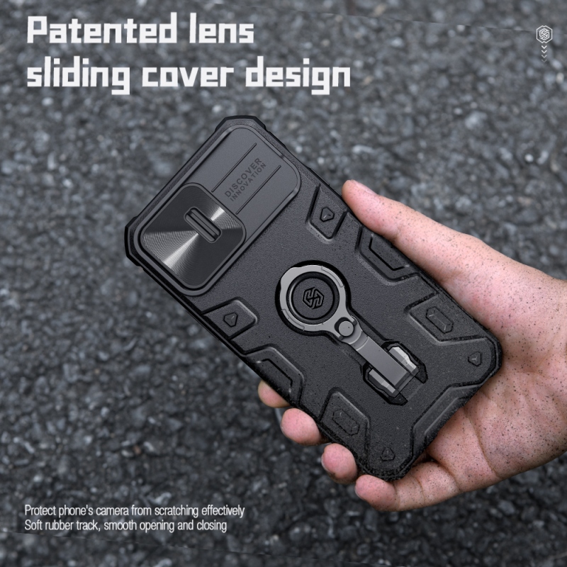Nillkin CamShield Armor PRE Magnetic Zadný Kryt pre Apple iPhone 14 Pro Max Black