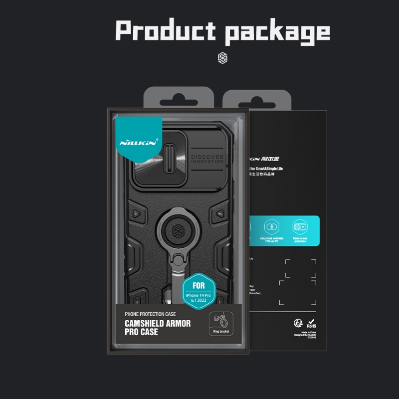 Nillkin CamShield Armor PRE Zadný Kryt pre Apple iPhone 14 Pro Dark Green