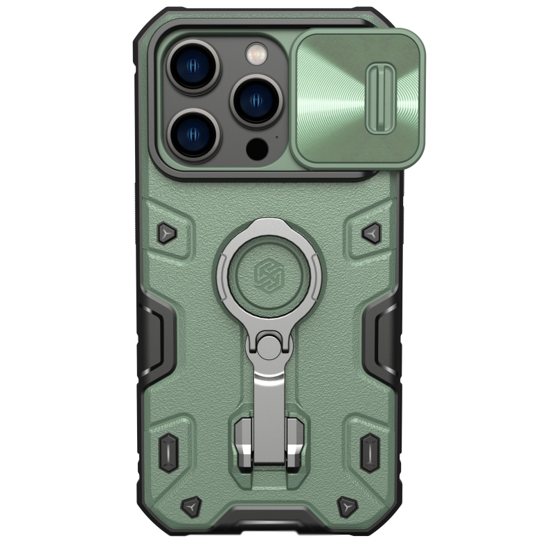 Nillkin CamShield Armor PRE Zadný Kryt pre Apple iPhone 14 Pro Dark Green