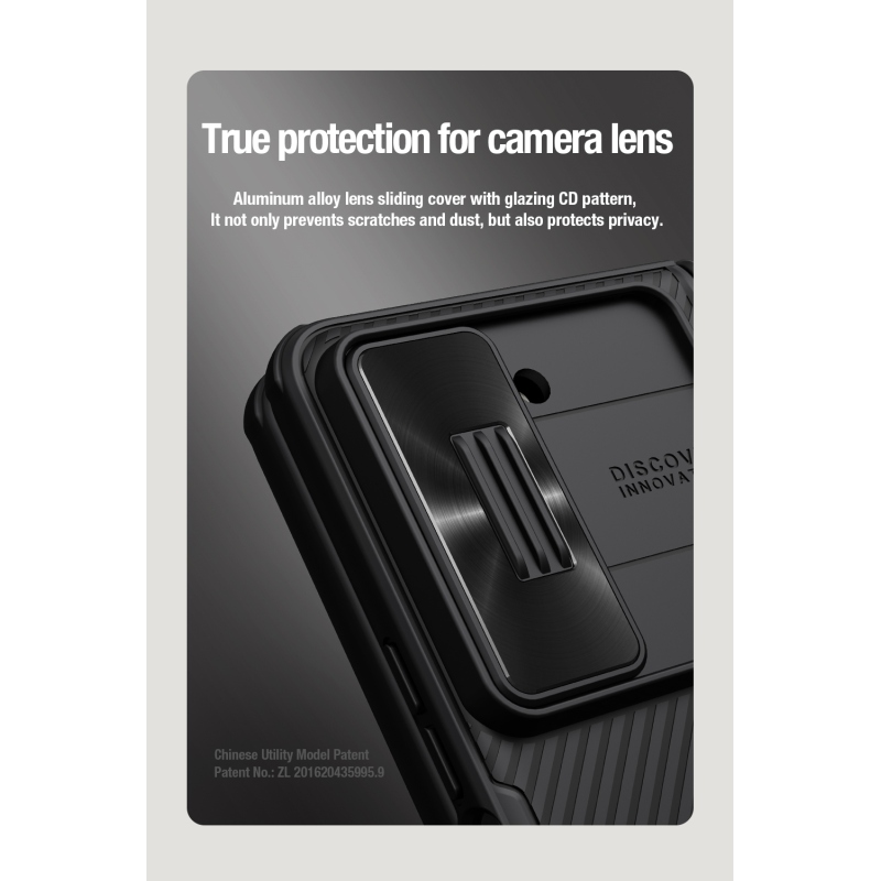 Nillkin CamShield FOLD Slot+Stand Zadný Kryt pre Samsung Galaxy Z Fold 5 Black