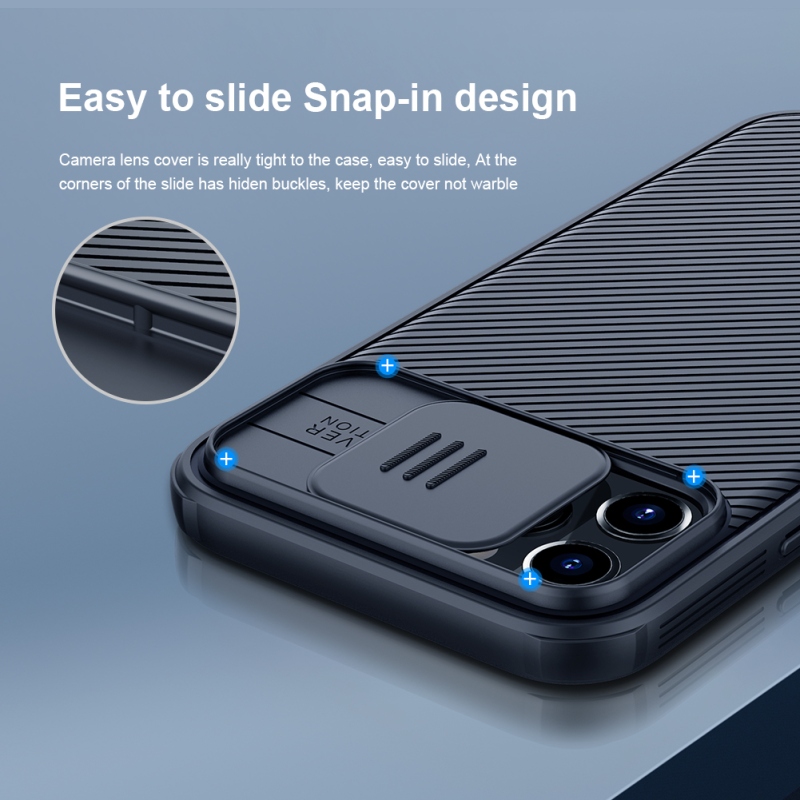 Nillkin CamShield PRO Magnetic Zadný Kryt pre Apple iPhone 12/12 Pro 6.1 Black