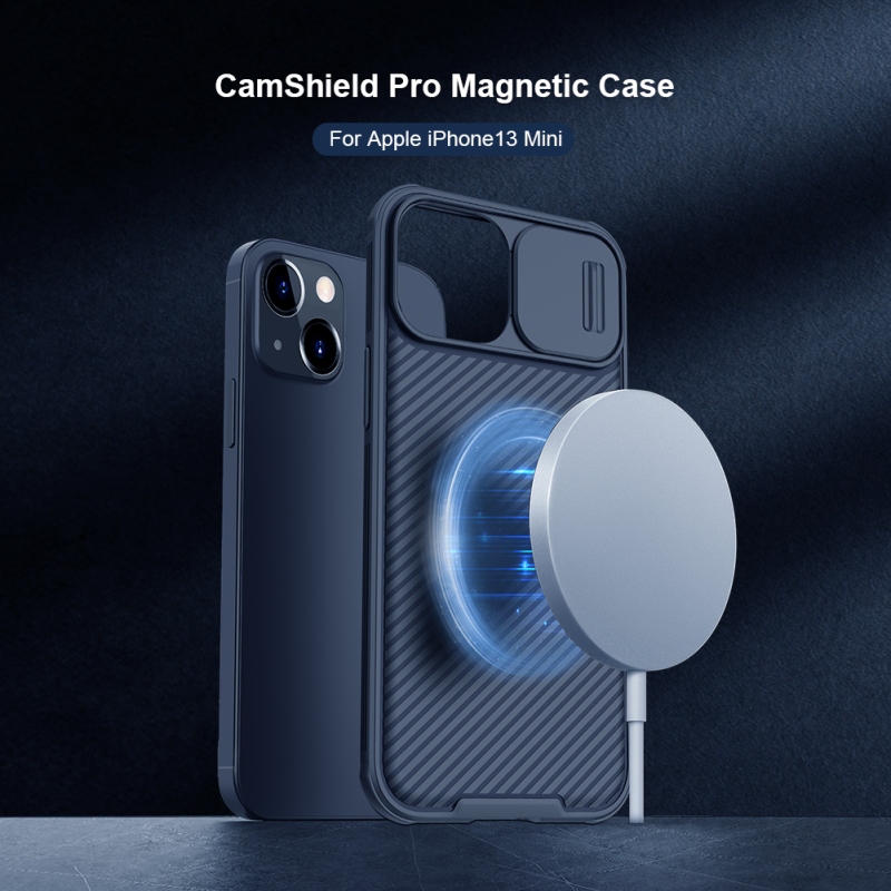 Nillkin CamShield PRE Magnetic Zadný Kryt pre Apple iPhone 13 mini Black