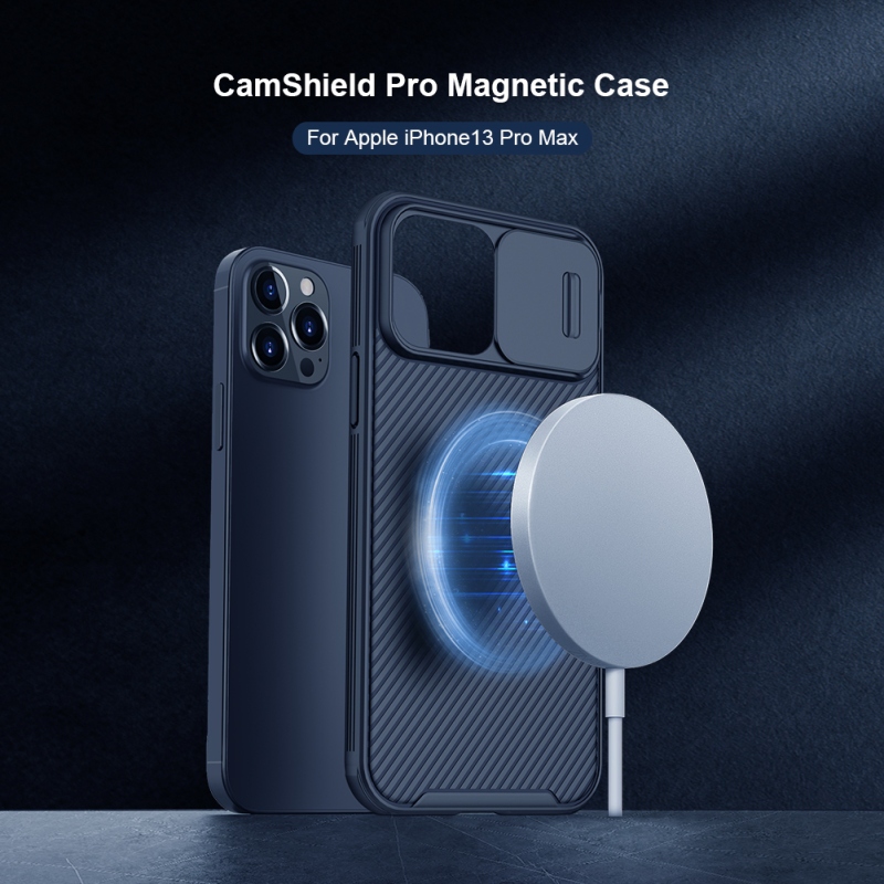 Nillkin CamShield PRE Magnetic Zadný Kryt pre Apple iPhone 13 Pro Max Black