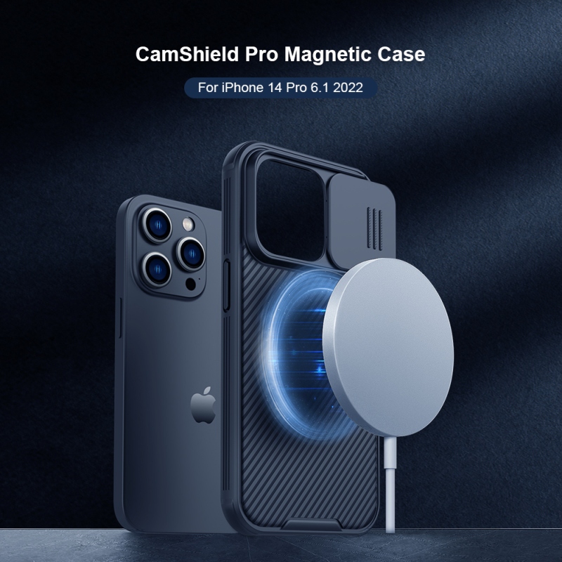 Nillkin CamShield PRE Magnetic Zadný Kryt pre Apple iPhone 14 PRO Black