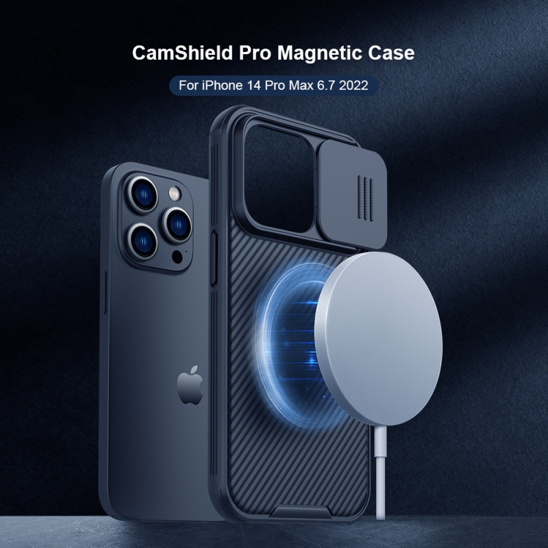 Nillkin CamShield PRE Magnetic Zadný Kryt pre Apple iPhone 14 PRO MAX Black