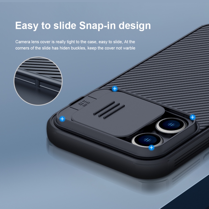 Nillkin CamShield PRE Magnetic Zadný Kryt pre Apple iPhone 14 PRO MAX Black