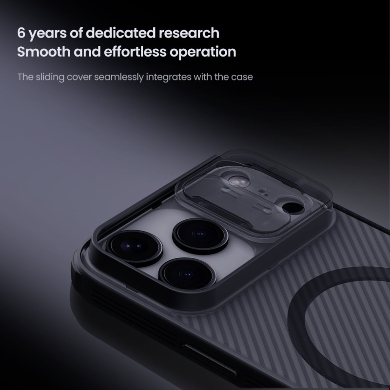 Nillkin CamShield PRO Magnetický zadný kryt pre Apple iPhone 17 Pro Max Transparent Black