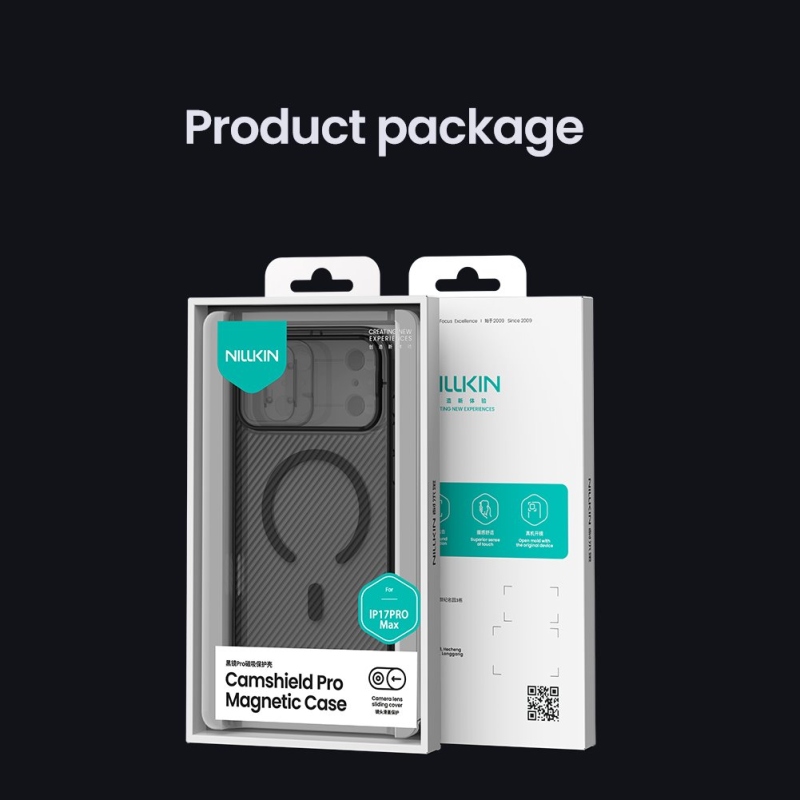Nillkin CamShield PRO Magnetický zadný kryt pre Apple iPhone 17 Pro Max Transparent Black