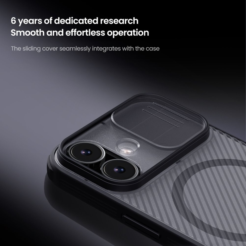 Nillkin CamShield PRO Magnetický zadný kryt pre Apple iPhone 17 Transparent Black
