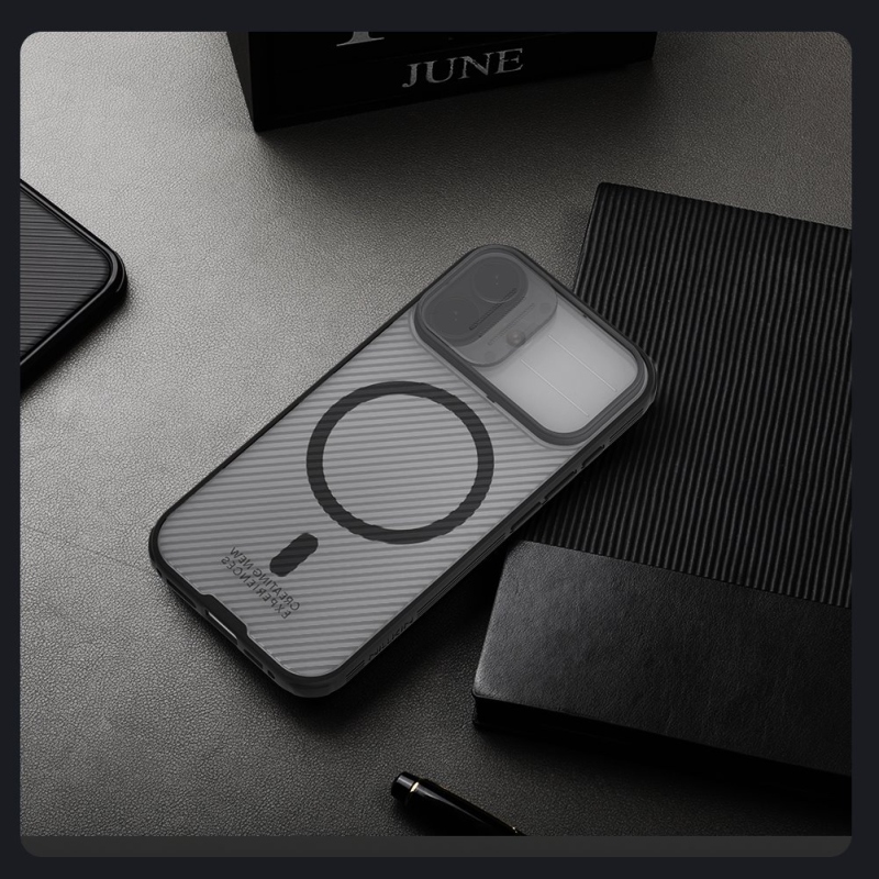 Nillkin CamShield PRO Magnetický zadný kryt pre Apple iPhone 17 Transparent Black