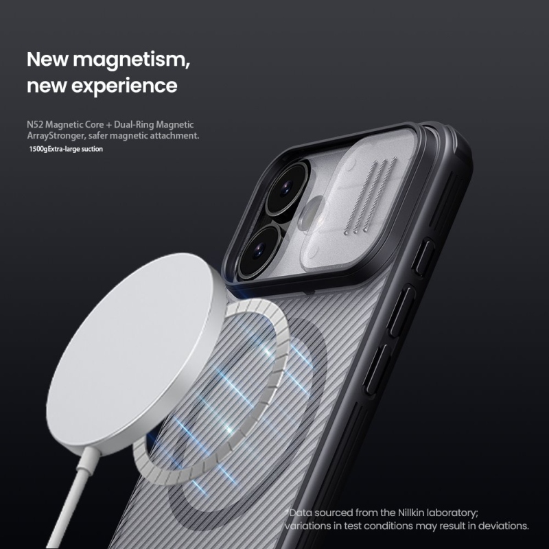 Nillkin CamShield PRO Magnetický zadný kryt pre Apple iPhone 17 Transparent Black