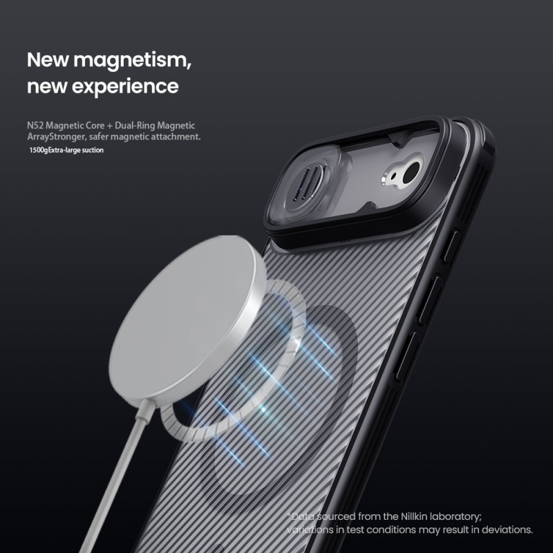 Nillkin CamShield PRO Magnetický zadný kryt pre Apple iPhone Air Transparent Black