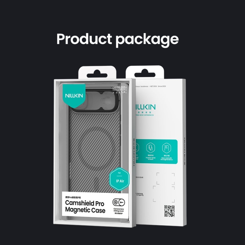 Nillkin CamShield PRO Magnetický zadný kryt pre Apple iPhone Air Transparent Black