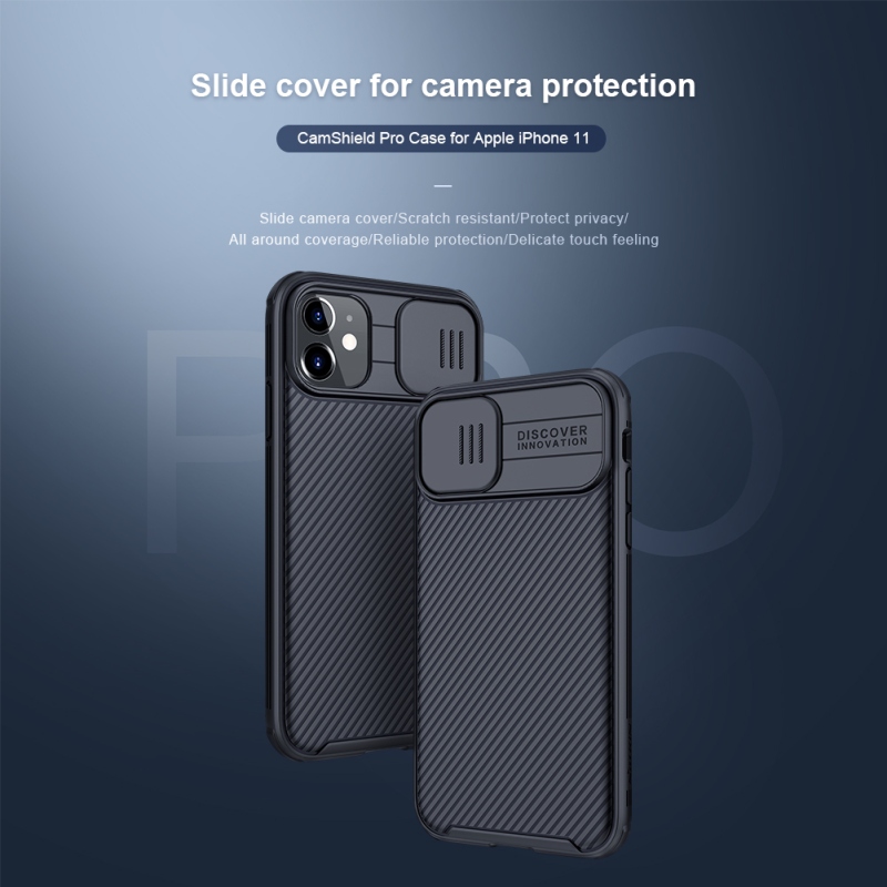 Nillkin CamShield PRE Zadný Kryt pre Apple iPhone 11 Black