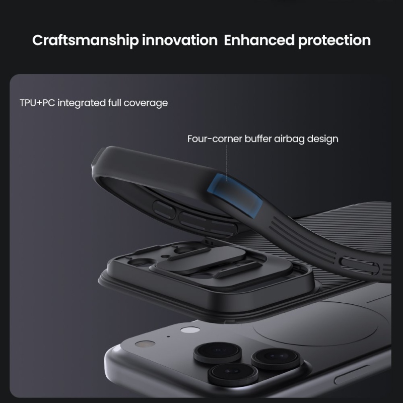 Nillkin CamShield PRO Zadný kryt pre Apple iPhone 17 Pro Titanium Gray