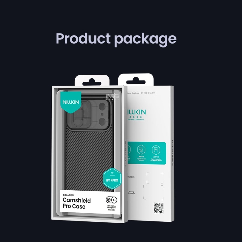 Nillkin CamShield PRO Zadný kryt pre Apple iPhone 17 Pro Transparent Black