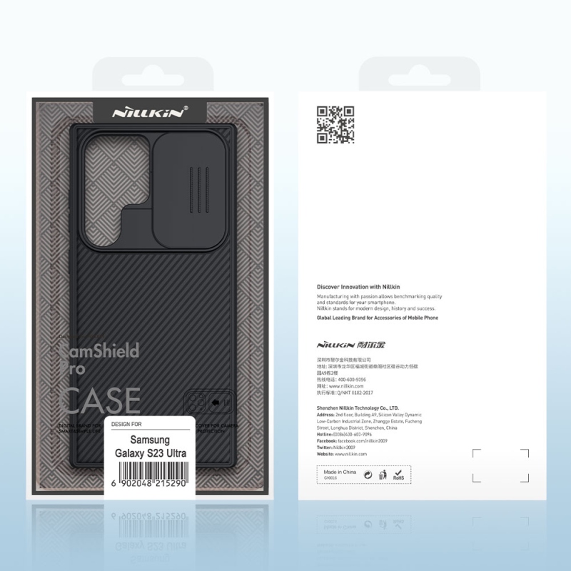 Nillkin CamShield PRE Zadný Kryt pre Samsung Galaxy S23 Ultra Black