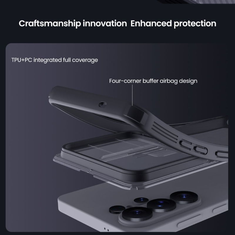 Nillkin CamShield PRO Zadný kryt pre Samsung Galaxy S26 Ultra Transparent Black