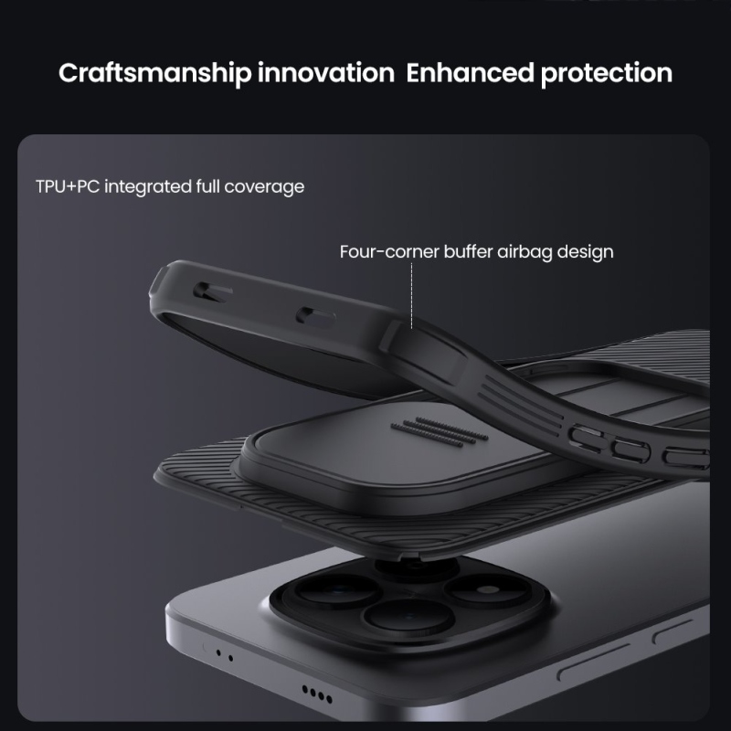 Nillkin CamShield PRO Zadný kryt pre Xiaomi Redmi Note 15 Pro 5G Black