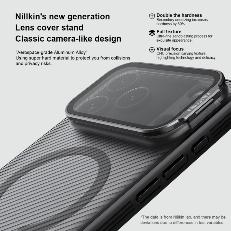 Nillkin CamShield Prop Magnetický zadný kryt pre Apple iPhone 17 Pro Max Transparent Black