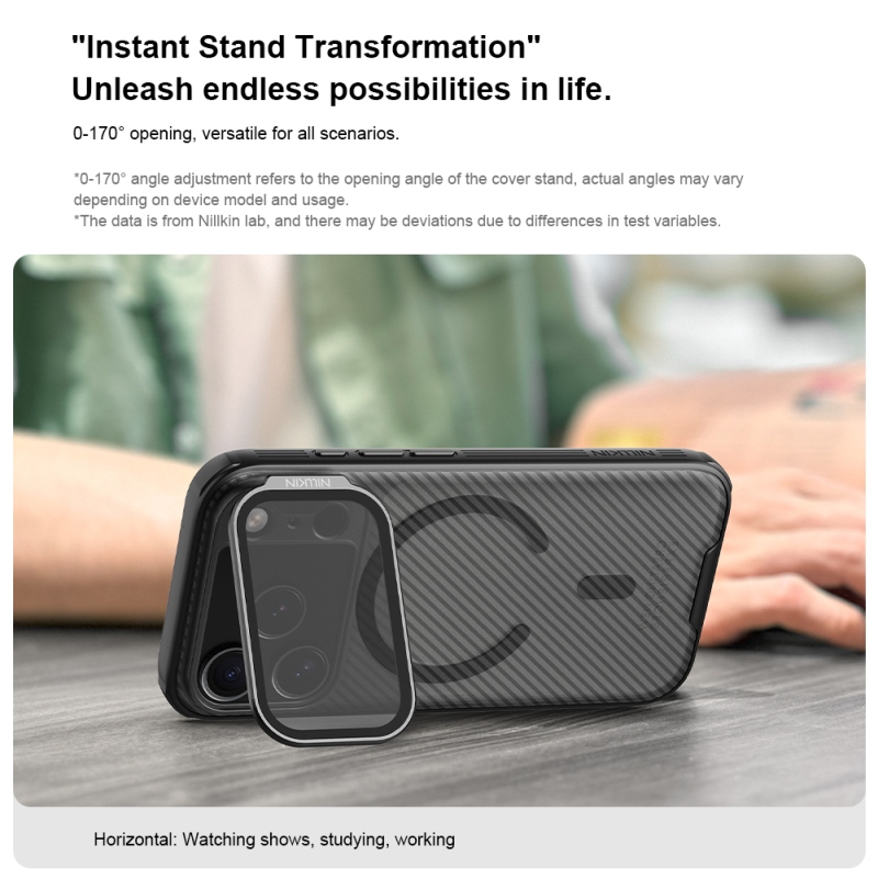 Nillkin CamShield Prop Magnetický zadný kryt pre Apple iPhone 17 Pro Transparent Black