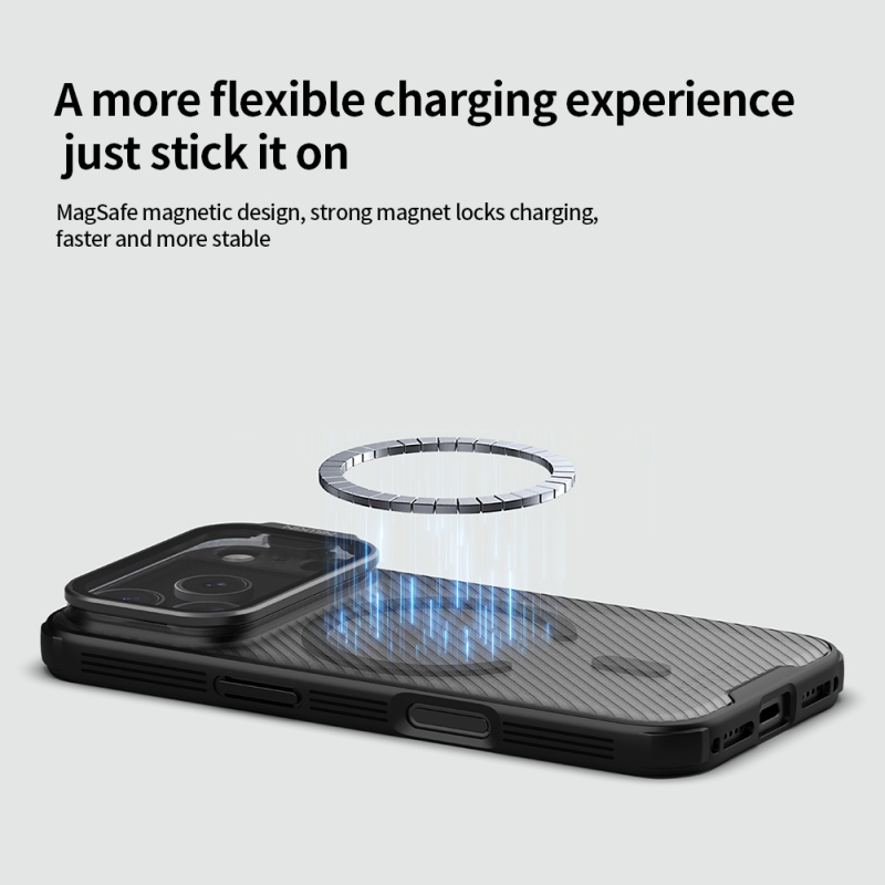 Nillkin CamShield Prop Magnetický zadný kryt pre Apple iPhone 17 Pro Transparent Black