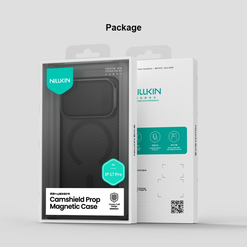 Nillkin CamShield Prop Magnetický zadný kryt pre Apple iPhone 17 Pro Transparent Black