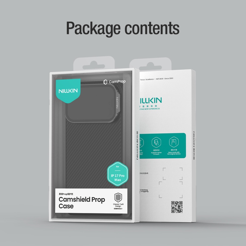 Nillkin CamShield Prop zadný kryt pre Apple iPhone 17 Pro Max Black