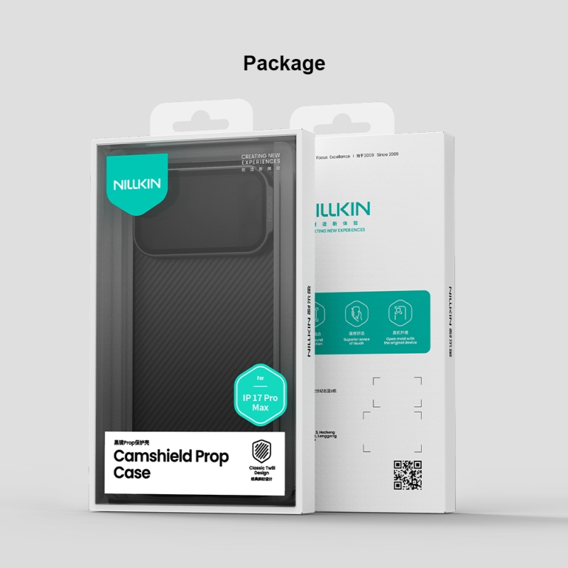 Nillkin CamShield Prop zadný kryt pre Apple iPhone 17 Pro Max Transparent Black