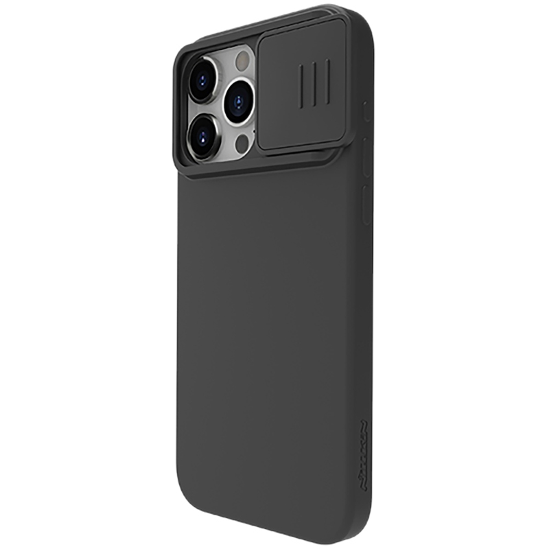 Nillkin CamShield Silky Silikónový Kryt pre Apple iPhone 15 Pro Max Black