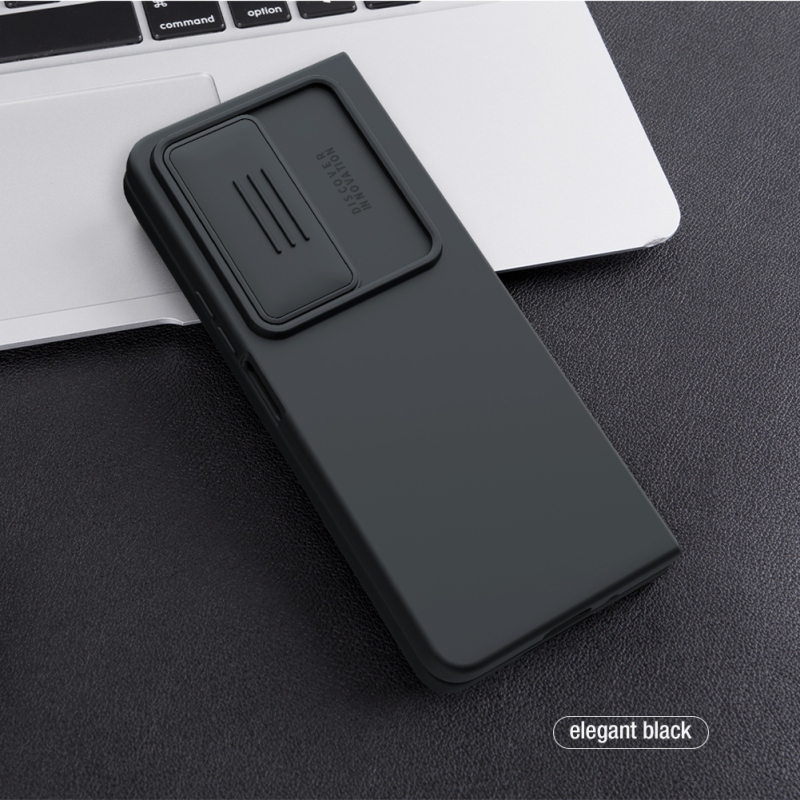 Nillkin CamShield Silky Silikónový Kryt pre Samsung Galaxy Z Fold 4 5G Black