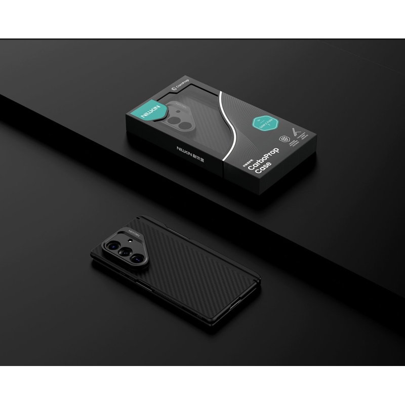 Nillkin CarboProp Aramid Magnetic Pen Slot Zadný Kryt pre Samsung Galaxy Z Fold 7 Black