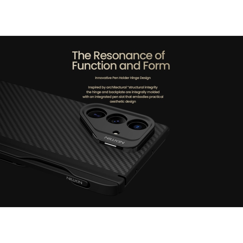 Nillkin CarboProp Aramid Magnetic Pen Slot Zadný Kryt pre Samsung Galaxy Z Fold 7 Black