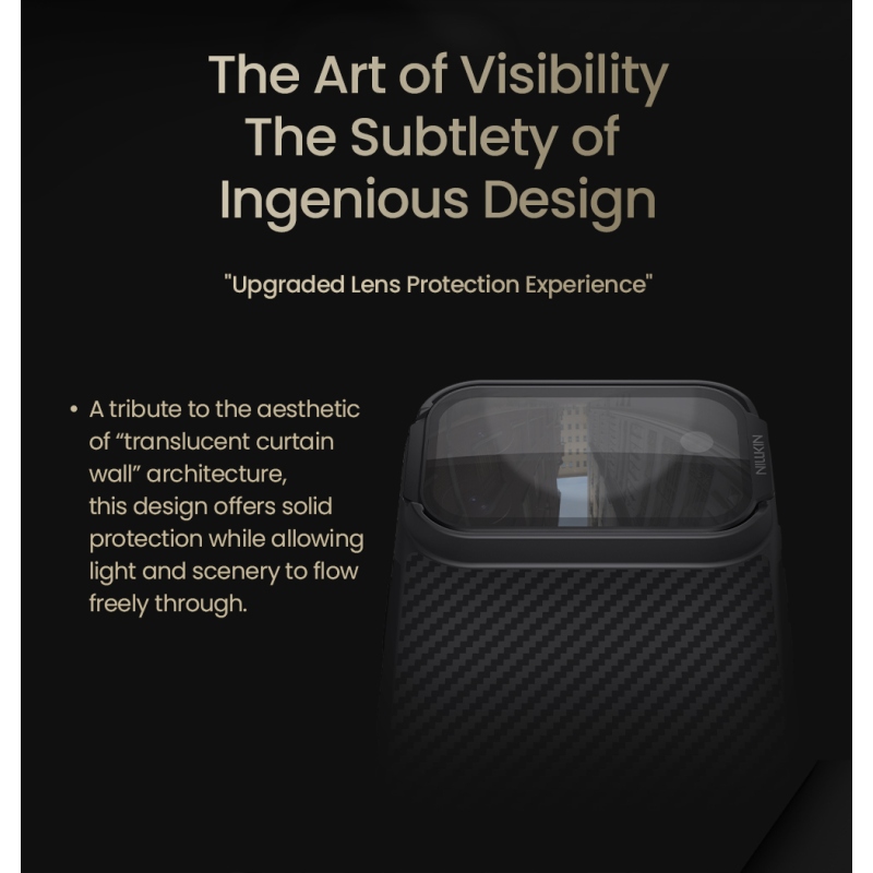 Nillkin CarboProp Aramidový magnetický zadný kryt pre Apple iPhone 17 Pro Black