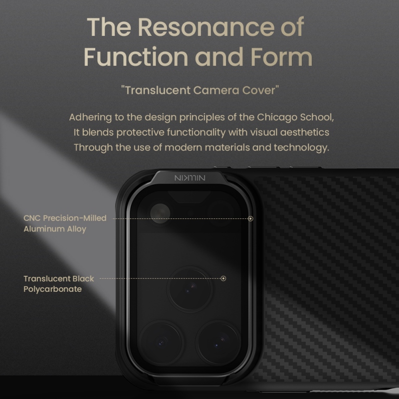 Nillkin CarboProp Aramidový magnetický zadný kryt pre Apple iPhone 17 Pro Black