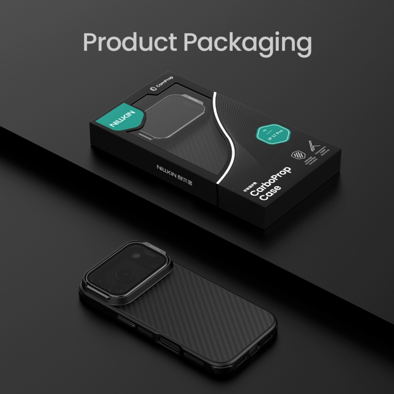 Nillkin CarboProp Aramidový magnetický zadný kryt pre Apple iPhone 17 Pro Black