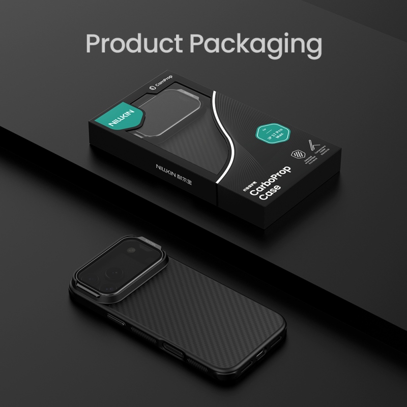 Nillkin CarboProp Aramidový magnetický zadný kryt pre Apple iPhone 17 Pro Max Black