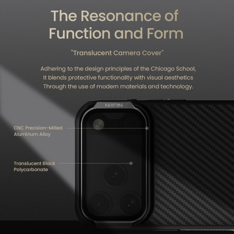 Nillkin CarboProp Aramidový magnetický zadný kryt pre Apple iPhone 17 Pro Max Black