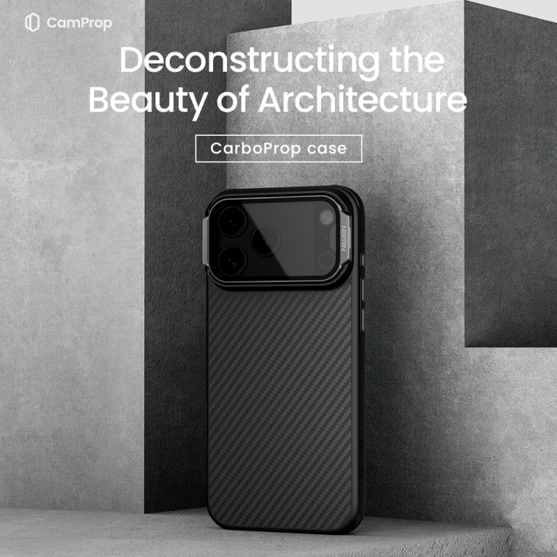 Nillkin CarboProp Aramidový magnetický zadný kryt pre Apple iPhone 17 Pro Max Black