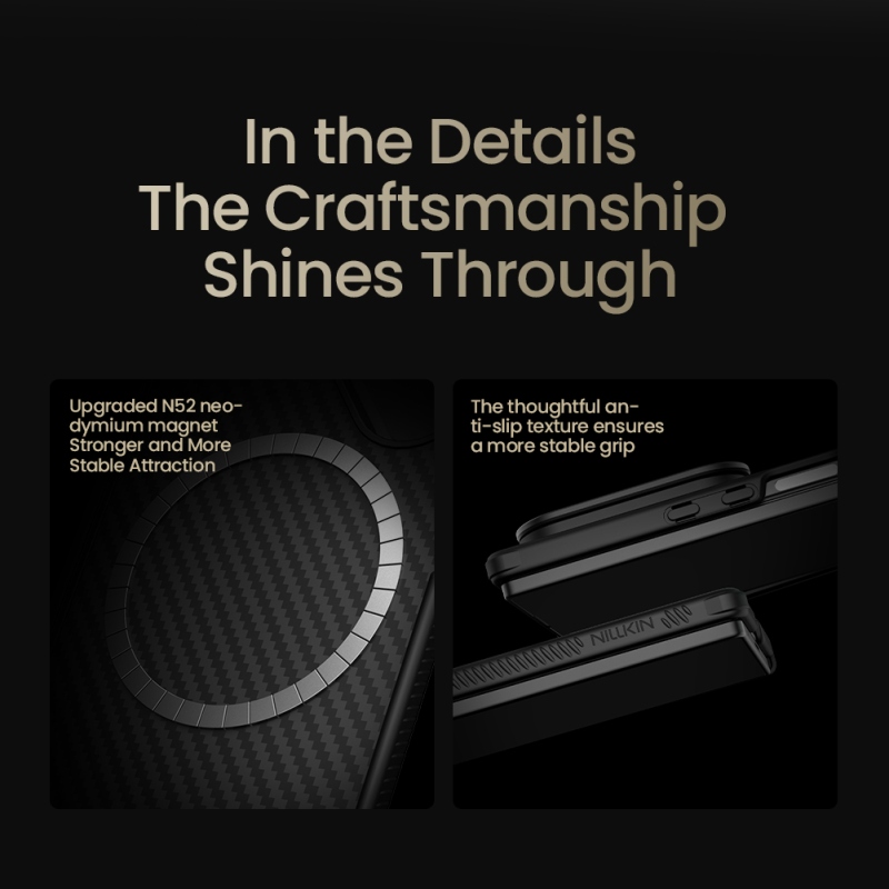 Nillkin CarboProp Aramid Magnetický zadný kryt pre Samsung Galaxy Z Fold 7 Black