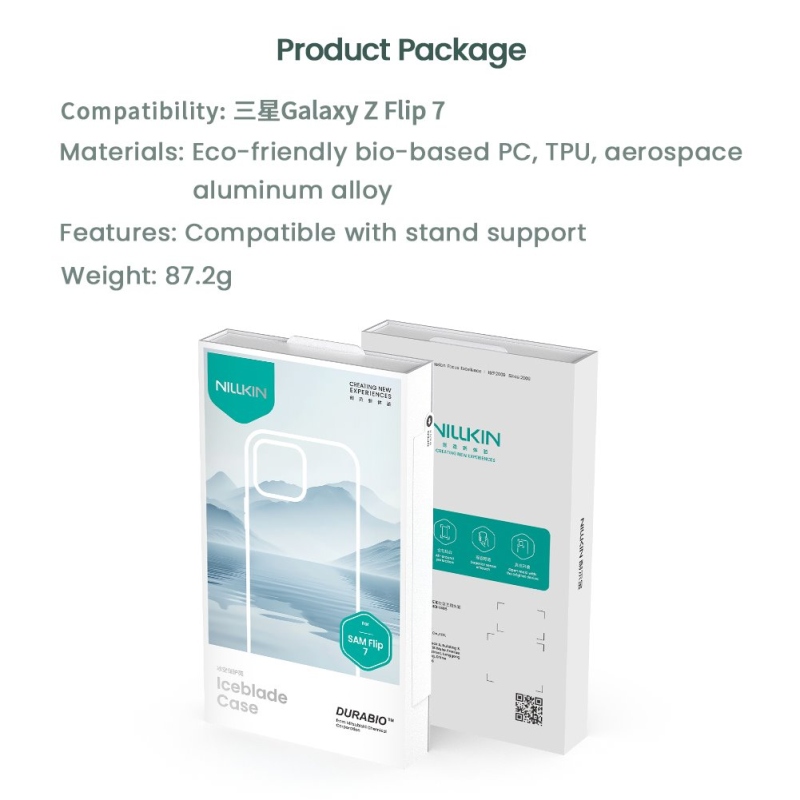 Magnetický kryt Nillkin Iceblade pre Samsung Galaxy Z Flip 7 Black